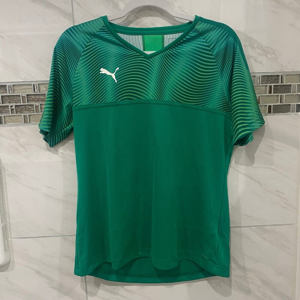 Puma Cup Green Short Sleeve Jersey Women’s Size L